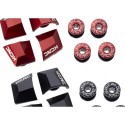 KIT 4 ZAPATAS COMET RX  NEGRO  ALUMINIO