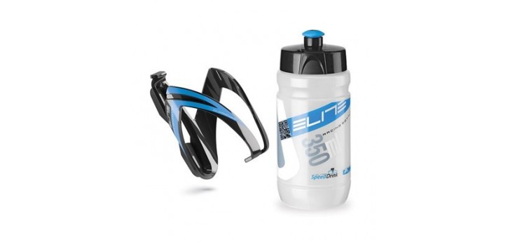 KIT ELITE CEO NEGRO AZUL BIDON TRANSPARENTE/AZUL