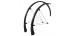JUEGO DE GUARDABARROS COMET SKS BLUEMELS 28 35 MM NEGRO MATE