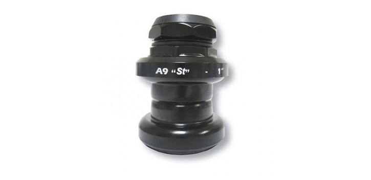 JUEGO DE DIRECCION COMET STRONGLIGHT A-9 STEEL 1x24 NEGRO