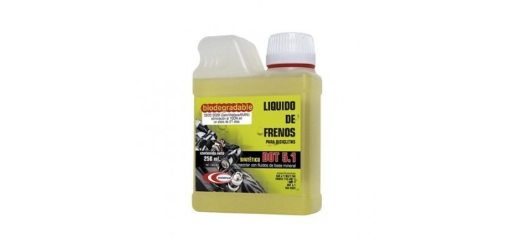 LIQUIDO DE FRENOS COMET BIODEGRADABLE DOT 5.1 - 250 ML