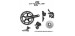JUEGO DE FRENOS COMET CHORUS SKELETON DUAL 2015