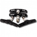 JUEGO DE CINTA COMET VELO MICRO FIBRA REFLECTANTE NEGRO/GRIS